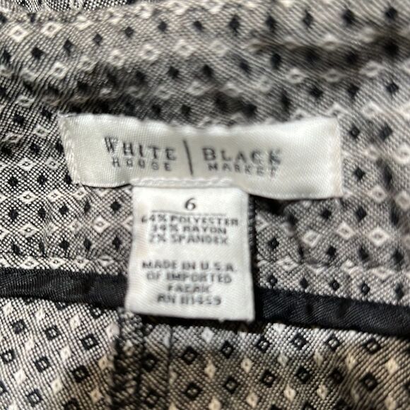 White House Black Market Slacks Gray & Black size 6 - Picture 7 of 8
